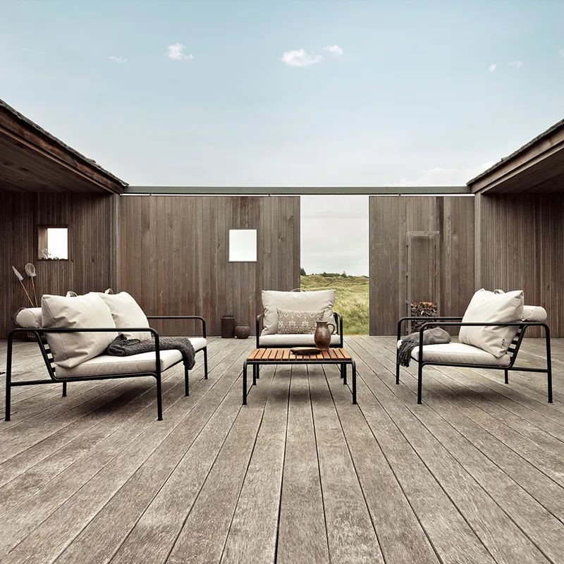 Houe AVON Set 2-Sitzer und 2x Loungesessel Ash mit Loungetisch
