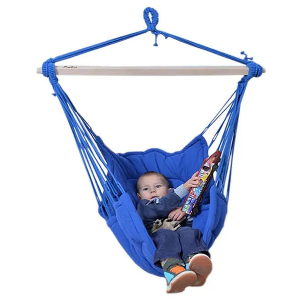 Lola H&auml;ngesessel LOKI Kids Blau weichgepolstert