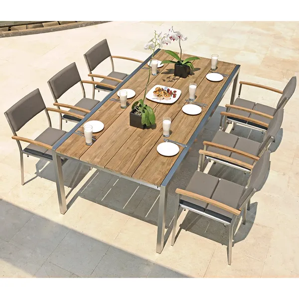 Zebra Ausziehtisch Kubex 220/340 cm und Sessel Quadux turmalin grey