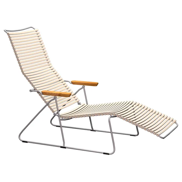 Houe CLICK Sunlounger - Liege mit verstellbarer R&uuml;ckenlehne - Beige