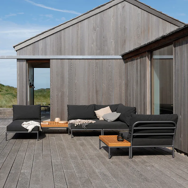 Houe Level 2 Lounge Set 2-sitzer, Loungesessel und Liege Daybad Char mit Beistelltisch und Sidetable tisch